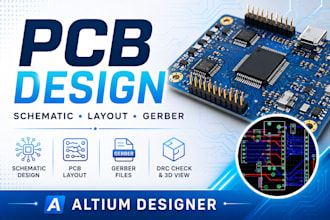 design professional schematic and pcb in altium or proteus