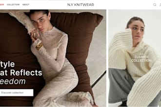design shopify clothing website, clothing shopify store, clothing brand website