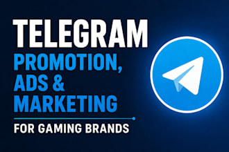 do telegram promotion, telegram ads, and telegram marketing for gaming brands