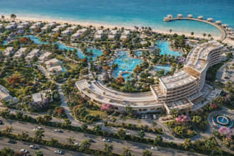 render luxury coastal resort masterplan urban planning 3dreal estate development