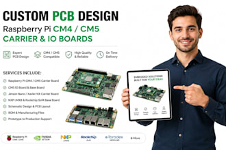 design pcb for raspberry pi compute module cm4 cm5, carrier board, cm5 io board