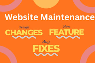maintain and update and  fix bugs and add new features to your website