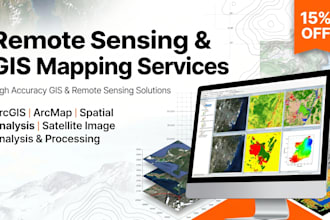 remote sensing, gis mapping and spatial analysis solution using arcgis arcmap