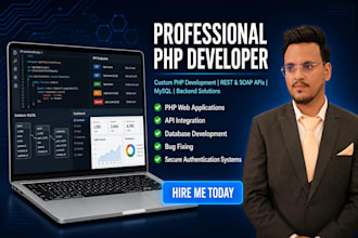 fix PHP bugs, integrate apis, and develop mysql database solutions