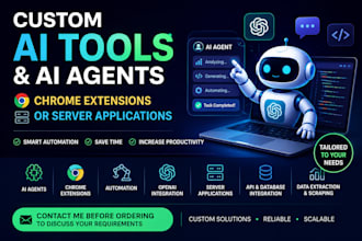 create custom ai tools and agents as chrome extensions or server scripts