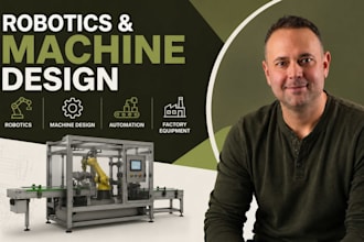 robotics cad, machine design, automation equipment design, factory equipment cad