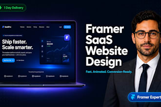design a framer website for saas startups and tech brands