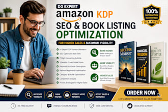 do expert amazon KDP SEO and book listing optimization for higher sales