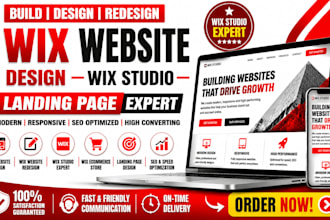 build wix website design wix website redesign wix studio wix landing page expert