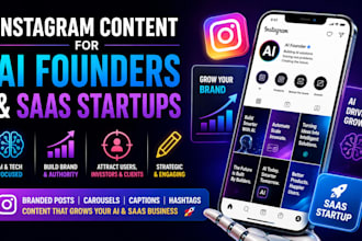 create instagram content for ai founders and saas startups