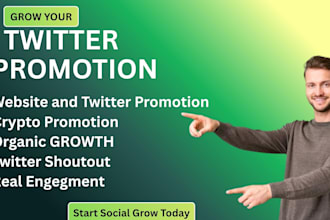 promote your website and do twitter shoutout, fb audience