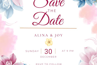 design elegant wedding save the date templates