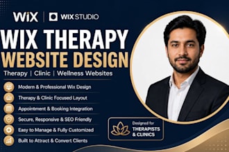 design wix therapy website wix counselling website wix clinic website
