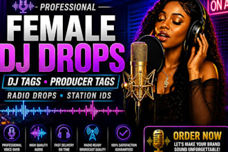 record professional dj drops, dj tags, producer tags,  dj intro and radio drops