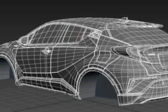 do automotive cad modeling bumper, diffuser, splitter, wing and widebody kit