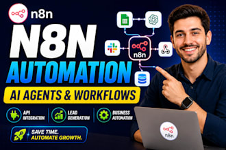 build n8n automation, ai agents, n8n image generation and workflow automation