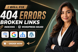 fix wordpress error fix wordpress issues 404 errors 301 redirect broken website