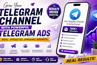 grow telegram subscribers via telegram ads, telegram channel, telegram promotion