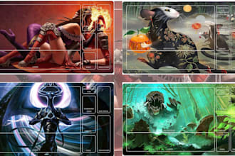 design custom tcg playmat pokemon playmat mtg deskmat yugioh and one piece cards