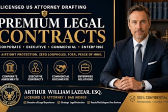 prepare premium commercial contract documents for b2b transactions