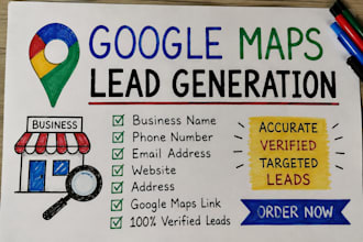 scrape google maps business leads, emails and contact information