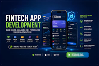 develop secure fintech apps, digital banking apps and payment solutions