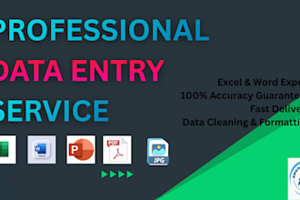 do fastest data entry, copy paste work, data collection