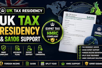handle UK tax residency, foreign income, sa106 vat and split year treatment