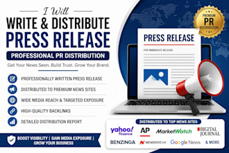 write and distribute press release with professional PR distribution