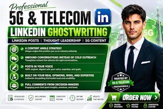 write 5g telecom thought leadership linkedin posts for ctos and founders