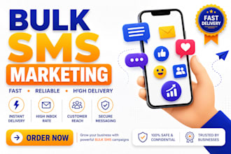 send bulk sms message, bulk email, blast sms marketing campaign and sms