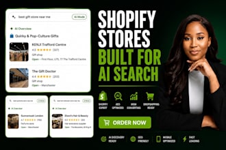 create ai shoppable shopify store dropshipping aeo shopify