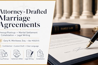 professionally draft your custom US cohabitation agreement family attorney