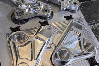 machine custom automotive and motorcycle parts, brackets and housing