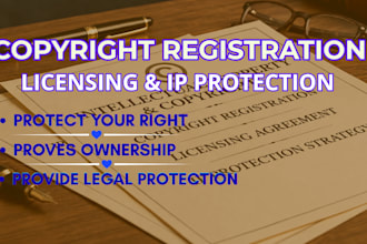 handle copyright registration, licensing, and IP protection
