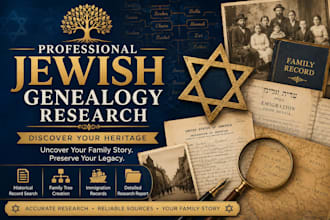 trace jewish family history through professional genealogy research