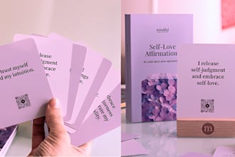 custom printable affirmation cards motivational tarot cards anki flashcard etsy