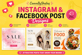 design professional instagram and facebook post design