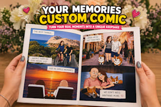 create a personalized comic from your real memories