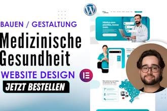 design medical, healthcare, clinic, dental and home care website for business
