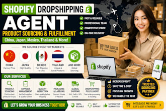 shopify dropshipping agent supply china japanese mexico thai product sourcing