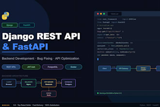 develop django rest apis and fastapi backends