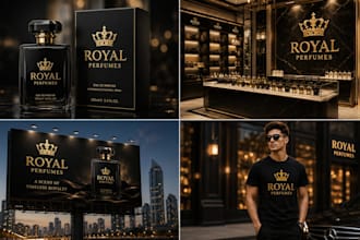 create professional product mockups and branding presentation for business