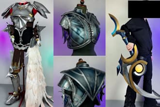 design 3d cosplay wearable armor fantasy weapon helmet stl files for 3d print