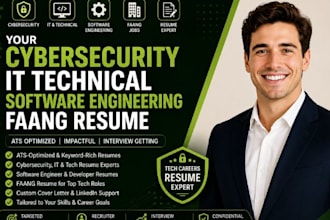 write your cybersecurity resume IT technical software engineering faang resume