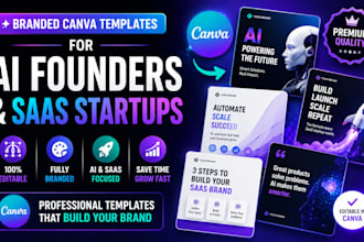 create branded canva templates for ai founders and saas startups
