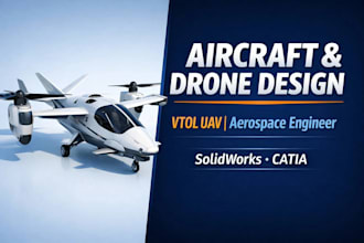 do aircraft design, vtol uav design, drone design and aerospace engineering work