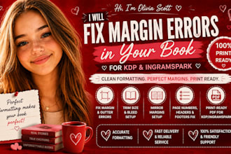 fix margin errors in your book for KDP and ingramspark