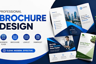 design business flyer, brochure, leaflet and pamphlet