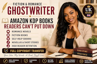 fiction book ghostwriter romance ghostwriter self help ebook ghostwriter